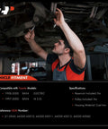 Mechanic installing Brand New Power Steering Pump For Toyota Rav4 1997 To 2000 2.0L 4 Cylinder under vehicle.