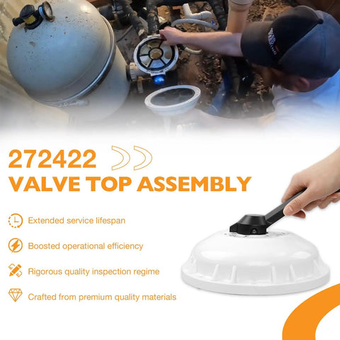Top Valve Assembly For 2 Inch HiFlow Multiport Diverter Pool Filter Plug And Play Valve Kit with hand holding handle