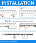 Installation instructions for LED Shop Light Two Foot Energy Saving 20W 3000LM 6500K Daylight T8 Tube With Clear Cover