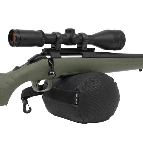 Rifle on Eliminator Cylinder Front Bag Filled For Shooting Stability, Grab And Go Portable Web Handle, Black