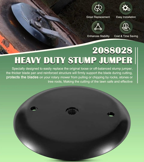 Heavy Duty Reinforced Stump Jumper For 4 5 And 6 Foot Rotary Cutters With 40 HP Gearboxes Black Compatible