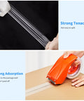 Clear Packing Tape Pack for Shipping and Moving, Heavy Duty Sealing Tape with Thick 2.8 Mil BOPP Adhesive applied to cardboard box