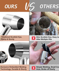 Comparison of Bushcraft Hand Auger Wrench With Flint Scotch Eye Wood Drill Peg And Manual Hole Maker Multitool, showing sturdiness.