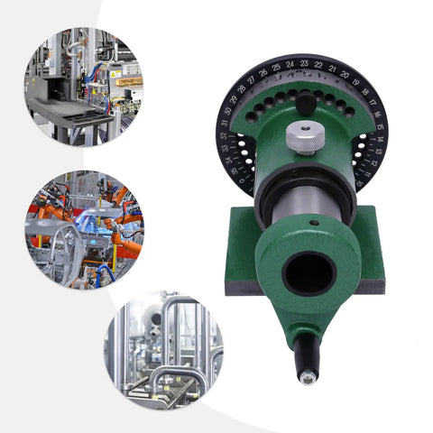 Heavy Duty Cast Steel Spin Indexing Table For Milling And Grinding Machines Vertical Horizontal precision view with dial and clamp.