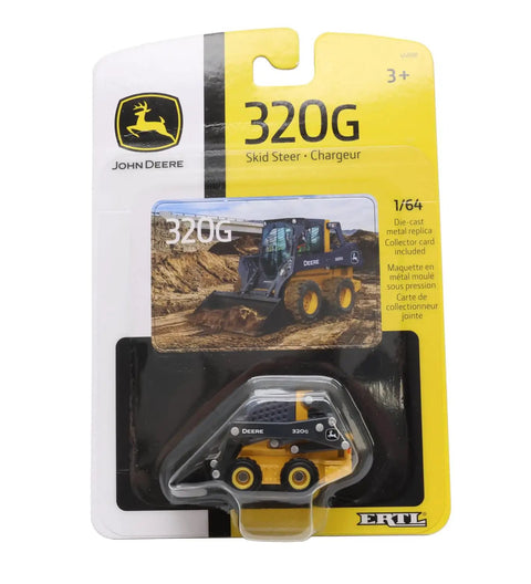 G Series 320G Skid Steer Loader Toy One Sixty Fourth Scale Die Cast With Working Loader Arm And Pivoting Bucket Realistic Graphic