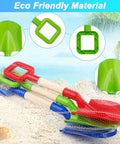 16 Inch Kids Beach Shovels Set With Wooden Handles And ABS Plastic Scoops Durable Sand Spades For Shoveling And Digging