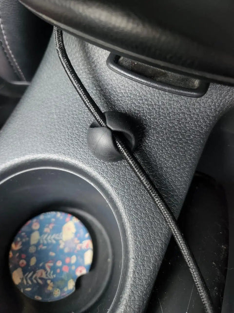 Black 24 Pack Self Adhesive Cable Clips For Desk And Home Office Car Keep Cables Neat And Tidy Cord Organizer on dashboard