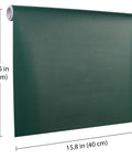 Dark Green Peel And Stick Wallpaper Removable Vinyl Self Adhesive Wall Covering For Counters Cabinets And Rooms Renter Friendly Large Roll