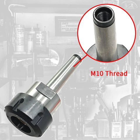 MT2 ER32 Collet Chuck Kit With MT2 Shank And M10 Thread, ER32 Spanner Included, High Precision Collet Holder In 40Cr Steel