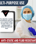Professional wearing Disposable Lab Coat White Case Of 30 Unisex Adult Latex Free PPE Protective Coat With Snaps, 2X Large