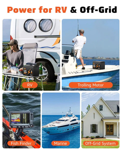 Heavy-Duty 12V 100Ah LiFePO4 Deep Cycle Battery with low temp protection for RV, marine, and off-grid systems
