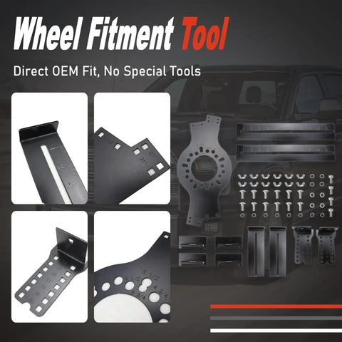Heavy Duty 5 Lug Wheel Fitment Tool Offset Measuring Simulator For 14 To 22 Inch Rims Skips The Guesswork On Tire Spacing And Backspacing Before You Drop Cash On New Wheels