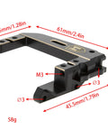 Brass Servo Mount Upgrade For Vanquish H10 Optic Sparco Yokohama 1 To 10 RC Crawler Bolt On Heavy Duty Beefed Up Brass Weight Black Anodized
