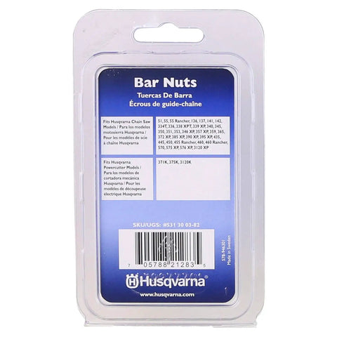 Heavy Duty Replacement Chainsaw Bar Nuts That Fit Like A Glove And Keep Your Rig Running Smooth With Standard 13mm Wrench Compatibility For Flange Mount Guide Bar Hardware Upgrades in packaging.