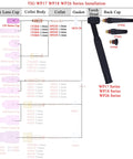 TIG WP17 WP18 WP26 series installation diagram showing 13N09 TIG Alumina Ceramic Nozzle Cups #5 and components.