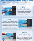 Instructions on disconnecting jumper wire for Rocker Switch With Aluminum Mounting Panel, IP68 Waterproof Five Pin SPST On Off Toggle