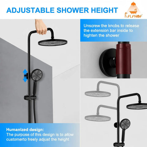 Top Tier Outdoor Shower Kit With Digital Temperature Display And Matte Black Stainless Finish Built For Patios Featuring A Simple Dial Thermometer To Stop Scalding Gives No Fuss Reliability Delivers Quick Install And Steady Pressure For Yard Tasks And