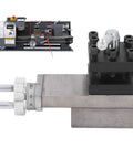 Rugged Mini Lathe Tool Holder Clamp Block 60x60mm with tool post and cross slide for metal lathe applications