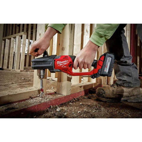 Beast Mode Brushless M18 FUEL Hole Hawg Half Inch Cordless Right Angle Drill Tool Only used in construction site