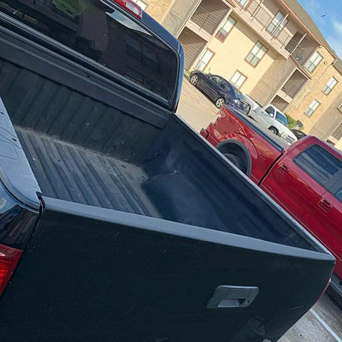 Tailgate Molding Cap Top Cover for 2007-2013 Toyota Tundra installed on pickup truck