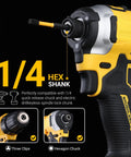 Cordless drill with Impact Hex Head Allen Wrench Drill Bit Set 24 Piece 4 Inch Length Metric And SAE Premium S2 Steel.
