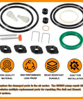 Air Motor Repair Kit 238286 Replacement For 5 To 1 Fire Ball 300 Pumps Upper And Lower Repair Parts components displayed
