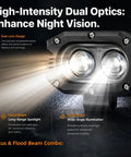 Beefy LED Light Bar For Yozma IN10 Electric Dirt Bike Headlight Spotlight Driving Beam with dual lens design