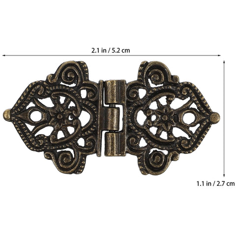 Antique Zinc Alloy Butterfly Hinges Set, 10 Pieces Miniature Furniture Hinges with vintage design for wooden boxes and cabinets