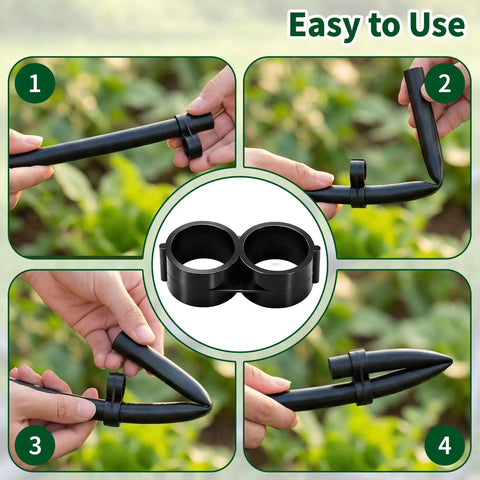 All In One Drip Irrigation Fittings Kit For Half Inch Tubing With Twenty Barbed Connectors Installation Steps