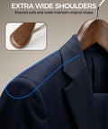 Extra wide shoulders of a Premium Vintage Wood Hangers 12-Pack With Wide Shoulders And Non-Slip Grips For Coats Jackets And Suits