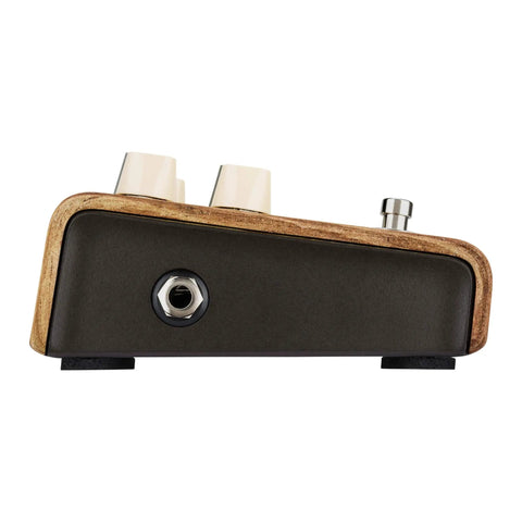 Align Session Acoustic Guitar Effects Pedal side view with input jack, showcasing analog saturation for warmth and compression.
