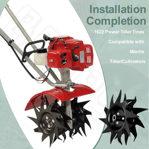 1622 Power Tiller Tines That Fit Most Tiller Cultivators, Help You Till Deep Up To 10 Inches And Wide Up To 9 Inches, Reversible