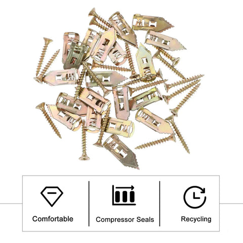 Percussion Type Metal Wall Anchors Self Drilling Expansion Screws Replacement Kit for Drywall and Ceiling Fixing Heavy Duty