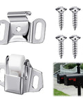 Mailbox Replacement Roller Catch Latch Kit With Screws Hardware DIY Friendly Easy Install Durable Roller Wheel Spring and mailbox