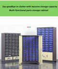 Tough As Nails Heavy Duty Parts Sorting Cabinet With Smooth Gliding Lockable Drawers For Shop Grind and Small Hardware Organization Solutions Built To Last Forever, showcasing multi-drawer design.