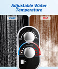 Hot And Cold Bidet Attachment For Toilet Ultra Slim Design with adjustable water temperature control dial and spray