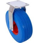 Heavy Duty 10 Inch Flat Free Caster Wheels Swivel And Rigid Casters For Furniture Move Like A Dream With These Tough Blue Cart Casters