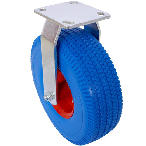 Heavy Duty 10 Inch Flat Free Caster Wheels Swivel And Rigid Casters For Furniture Move Like A Dream With These Tough Blue Cart Casters