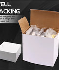 Open box displaying Four Set L44643 Beefy Bearing Kit For 1 Inch Trailer Axle Wheel Hub with packaging details