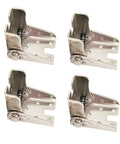 Four 90 Degree Self Locking Folding Hinge Bracket Set For Table Leg Extensions Hidden Bracket Hinge For Bed Legs And Workbenches