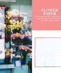 Red Flower Wrapping Paper For Bouquets 20 Sheets BOPP Flower Bouquet Packaging displayed beside flower shop window 🌹