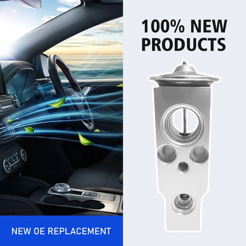 Automotive Air Conditioning Expansion Valve Wear-Resistant Rust-Proof Metal alongside car interior cooling visualization