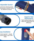 Shark Vacuum Hose Handle Replacement For NV350 NV351 NV352 NV355 NV356 NV357 NV370 High Pile Carpets And Area Rugs Adjustable Suction Detail