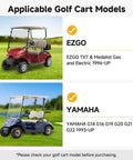 EZGO and Yamaha golf carts for Rear Driver And Passenger Side Brake Cluster With Shoes Beefy Easy Install For TXT Medalist Gas And Electric 1996 And Up And Yamaha G14 G16 G19 G20 G21 G22 1993 And Up OEM Replacement For Reliable Braking Performance