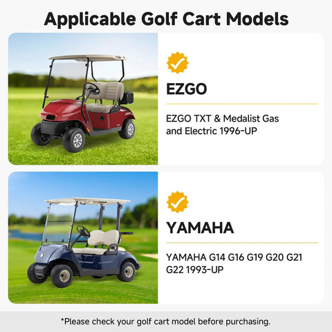 EZGO and Yamaha golf carts for Rear Driver And Passenger Side Brake Cluster With Shoes Beefy Easy Install For TXT Medalist Gas And Electric 1996 And Up And Yamaha G14 G16 G19 G20 G21 G22 1993 And Up OEM Replacement For Reliable Braking Performance