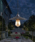 No Fuss Easy Plug In Cord Outdoor Hanging Lamp For Patio Waterproof Pendant Light illuminating rainy garden