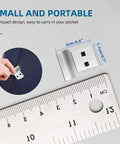 Portable Biometric Fingerprint Scanner USB Key For Quick Password Free Sign In On Windows 10 32 64 Bit With Ruler Scale