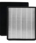 Front view of H13 True HEPA Replacement D Filter for Idylis air purifier models IAP-10-280, AC-2118 and AC-2123 with activated carbon filters.