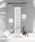 36 By 84 Inch Space Saver Bifold Barn Door With Frosted Glass Panel And PVC Coated MDF, Durable and Scratch-Resistant