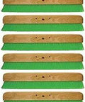 Six 24 Inch Green Nylex Soft Finish Broom Head With Memory Resistant Bristles For Concrete Floors Heavy Duty Pro Grade Contractor